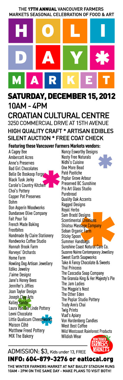 Holiday Market poster